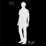 Twilight Robert Pattinson Vinyl decal black white silhouette