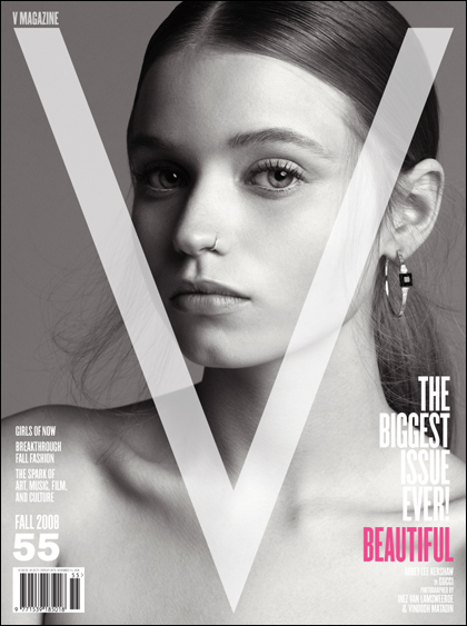 V Magazine 55 fall 2008 Abbey Lee Kershaw cover