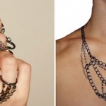 Valerie Rubinaccio chain rings web necklace
