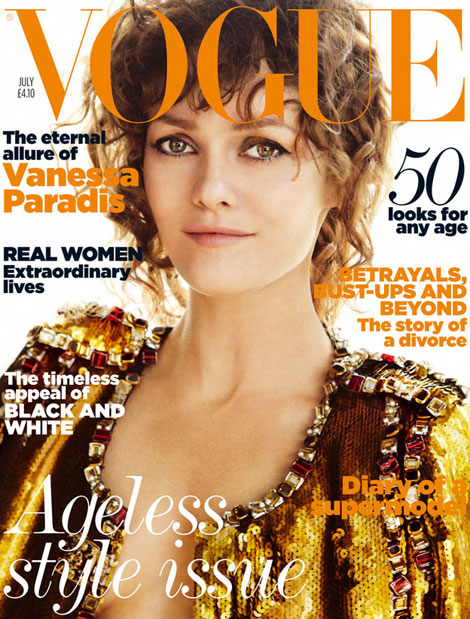 Vanessa Paradis Vogue UK July 2011 cover