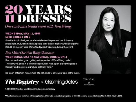 Vera Wang 20 years Bloomingdale s exhibition