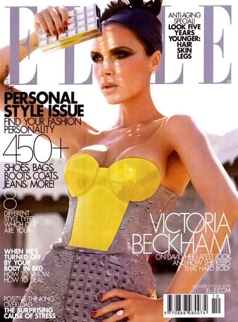 Victoria Beckham Covers Elle October 2009