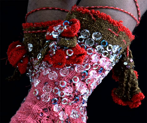 Pink Jewelled Socks By Vivienne Westwood Man