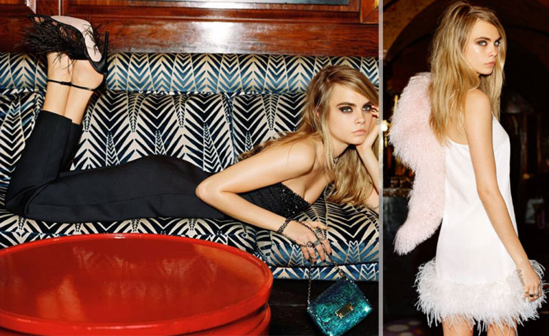 What to wear for the Holidays party Topshop fluffy ad Cara