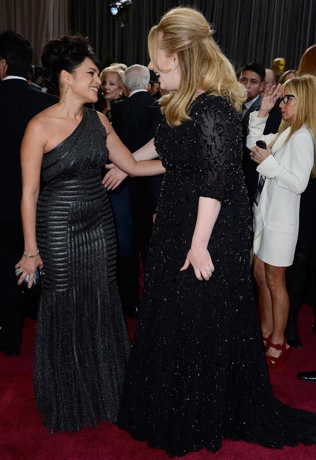 when Adele met Norah Jones 2013 Oscars